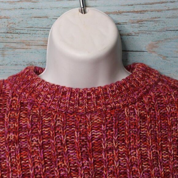Women's Drop Shoulder Rib Knit Sweater - Picture 3 of 4